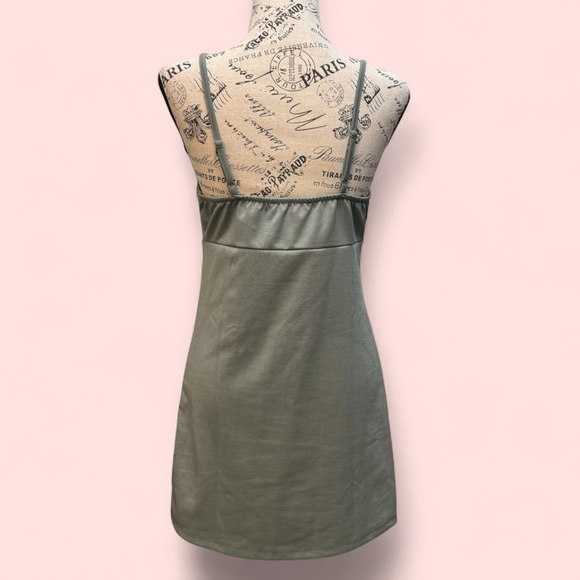 Kendall & Kylie Green Club Mini Dress Size M - Picture 2 of 8